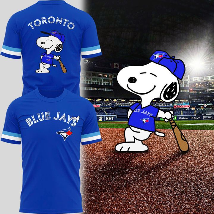 Blue Jays Peanuts Night Snoopy T-shirt - Limited Edition Blue Jays Peanuts Night Snoopy T-shirt - Limited Edition