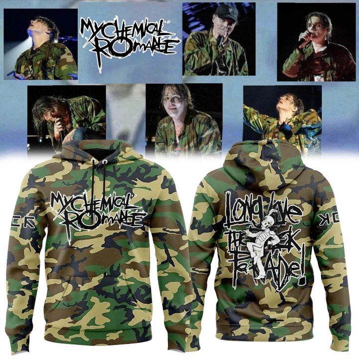 My Chemical Romance "Long Live The Black Parade" Camo Hoodie My Chemical Romance "Long Live The Black Parade" Camo Hoodie