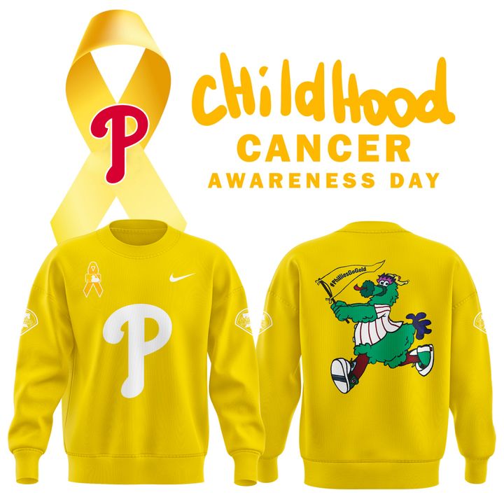 Philadelphia Phillies Childhood Cancer Awareness Day 2025 Sweater Shirt Philadelphia Phillies Childhood Cancer Awareness Day 2025 Sweater Shirt
