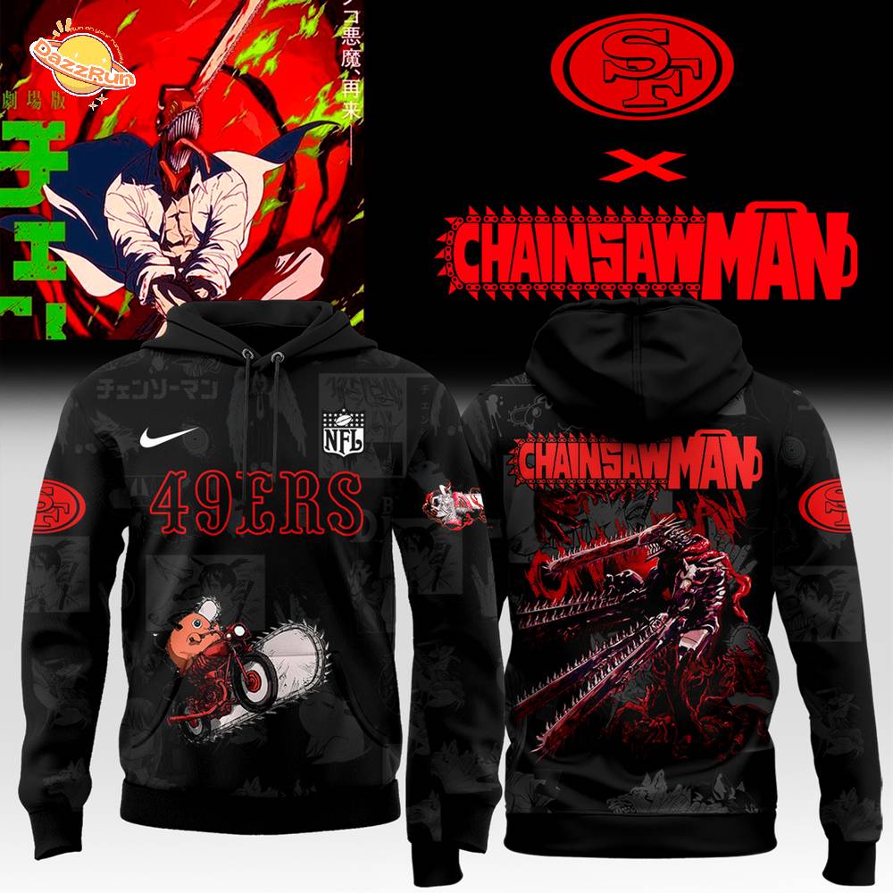 49ers x Chainsaw Man Hoodie 49ers x Chainsaw Man Hoodie