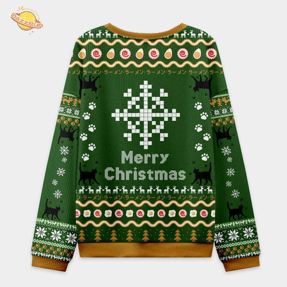 All I Want for Christmas is Ramen Cat Ugly Sweat All I Want for Christmas is Ramen Cat Ugly Sweat