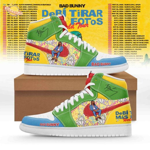 Bad Bunny – Debí Tirar Más Fotos World Tour AJ1 Shoes1 Bad Bunny – Debí Tirar Más Fotos World Tour AJ1 Shoes1
