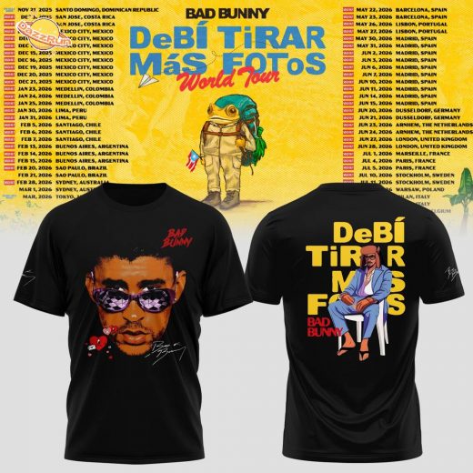 Bad Bunny – Debí Tirar Más Fotos World Tour Tshirt Bad Bunny – Debí Tirar Más Fotos World Tour Tshirt