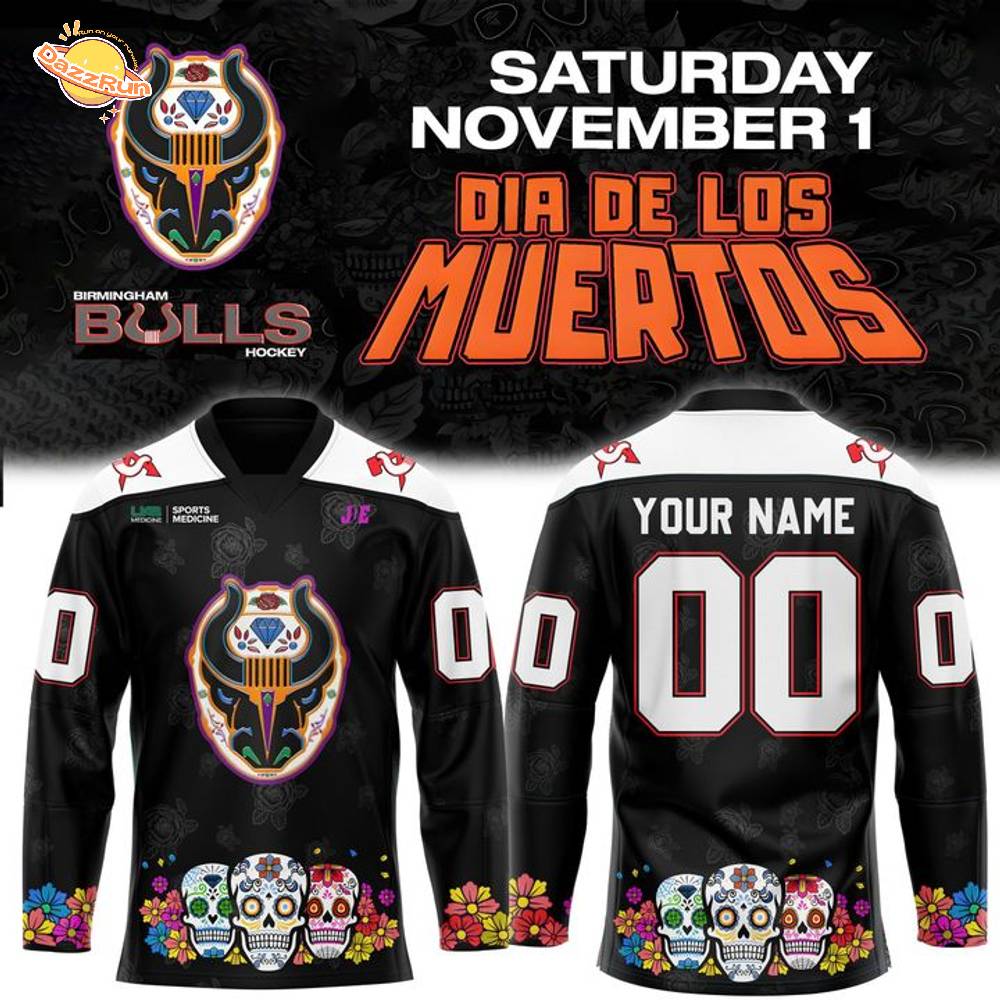 Birmingham Bulls '' Dia de los Muertos '' Special Jersey 2025 Birmingham Bulls '' Dia de los Muertos '' Special Jersey 2025
