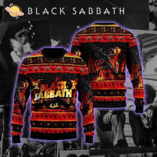 Black Sabbath Ugly Christmas Sweater Black Sabbath Ugly Christmas Sweater