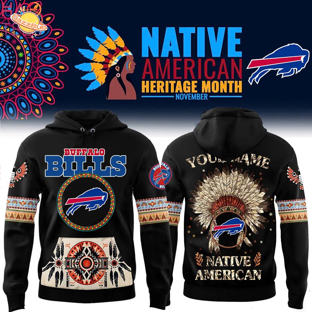 Buffalo Bills x Native American Heritage-3D Unisex Hoodie Buffalo Bills x Native American Heritage-3D Unisex Hoodie