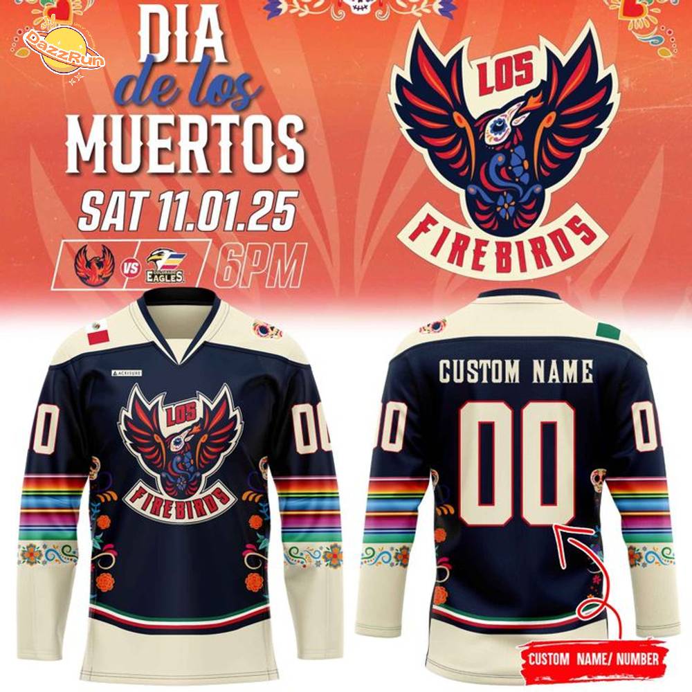 Coachella Valley Firebirds 2025 Día de Los Muertos Jerseys Coachella Valley Firebirds 2025 Día de Los Muertos Jerseys