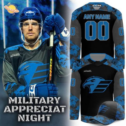 Colorado Eagles Military Appreciation Night Hockey Jersey 2025 Colorado Eagles Military Appreciation Night Hockey Jersey 2025