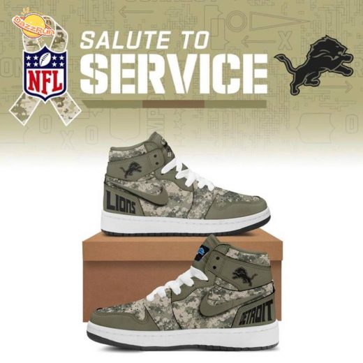 2025 Limited Edition Sneaker Veterans Day Detroit Lions for fans