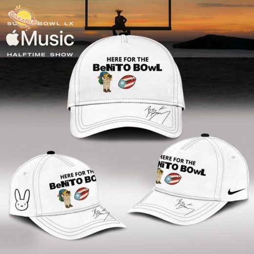 Bad Bunny Here For The Benito Bowl The Best Half Time 2025 Hoodie(White)