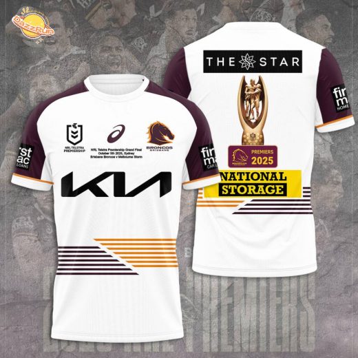 Brisbane Broncos 2025 Premiership 3D Shirt
