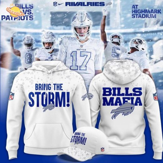 Buffalo Bills “Bring The Storm” Limited Hoodie – White