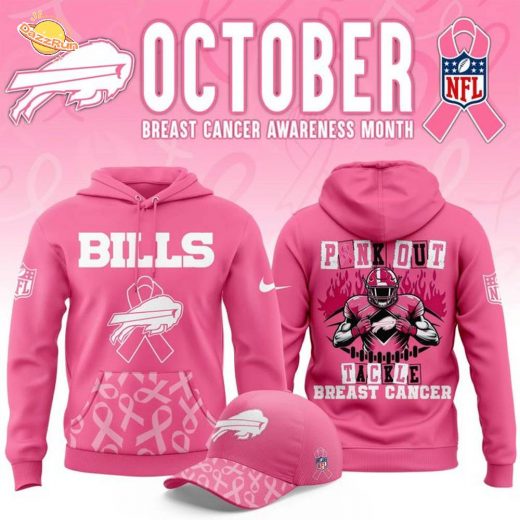 Buffalo Bills ” OCTOBER BREAST CANCER AWARENESS MONTH ” Hoodie