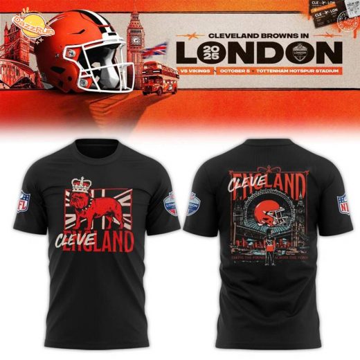 Cleveland Browns 2025 NFL London Game Limited Premium T-shirt