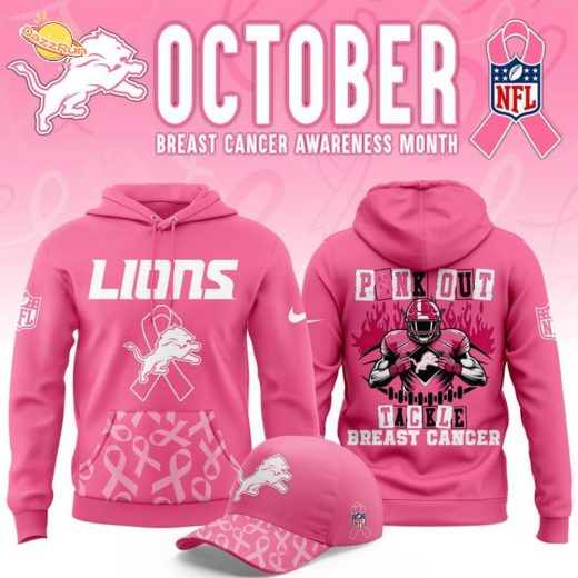 Detroit Lions ” OCTOBER BREAST CANCER AWARENESS MONTH ” Hoodie