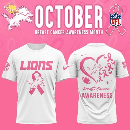Detroit Lions ” OCTOBER BREAST CANCER AWARENESS MONTH ” T-Shirt