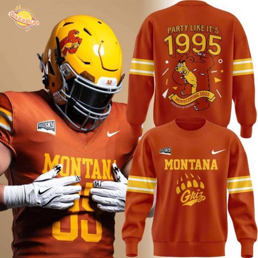 Exclusive Edition Montana Griz 1995 Anniversary Edition Uniforms Sweatshirt