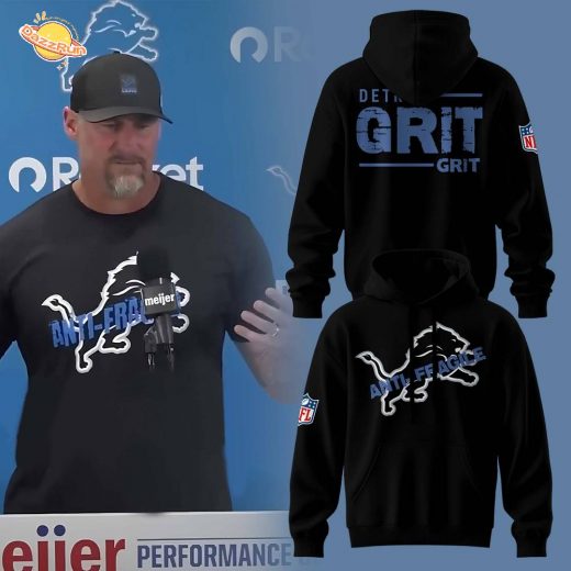 FDan Campbell Detroit Lions Anti- Fragile Black Hoodie