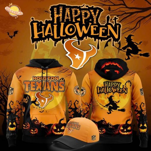Houston Texans ” Happy Halloween ” Hoodie 2025