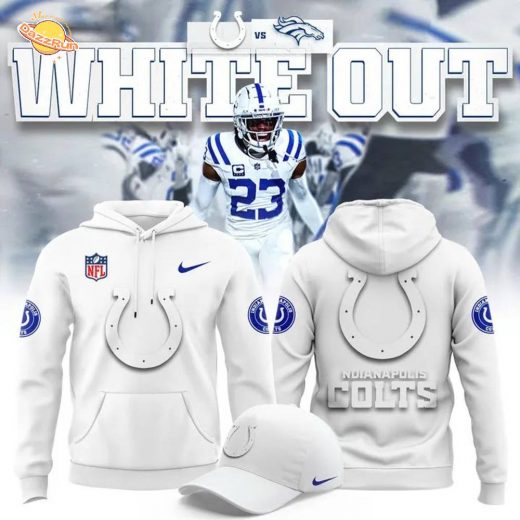 Indianapolis Colts “White Out” 2025 Hoodie
