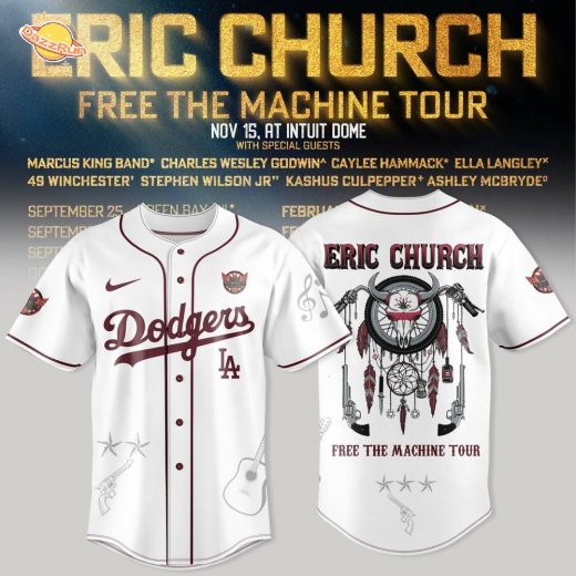 LA Dodgers x Eric Church – Free the Machine Tour Merch
