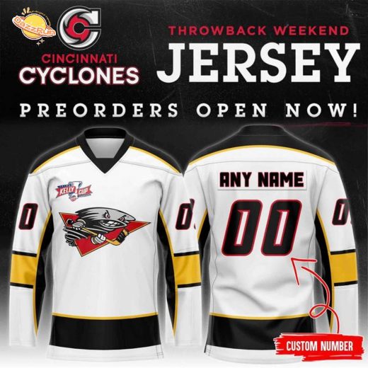 Limited Edition Cincinnati Cyclones Throwback Weekend Jersey