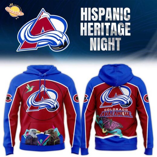 Limited Edition Colorado Avalanche 2025 Heritage Hispanic Hoodie