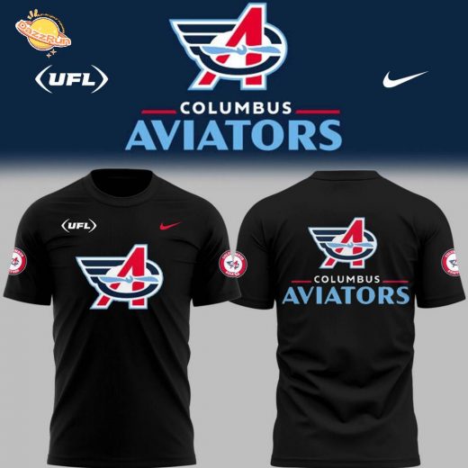 Limited Edition Columbus Aviators Football Black TShirt
