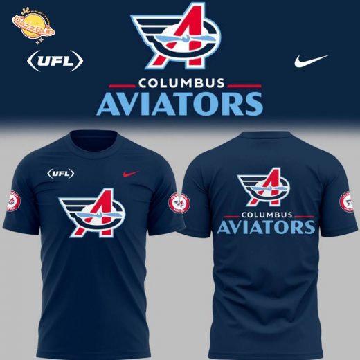 Limited Edition Columbus Aviators Football Blue TShirt
