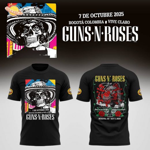 Limited Edition GnR Tour 2025 Bogota Tshirt
