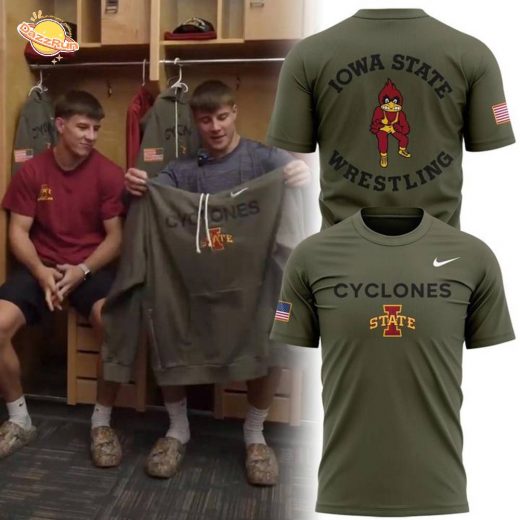 Limited edition Veterans Day t-shirt from the Iowa State Wrestling.