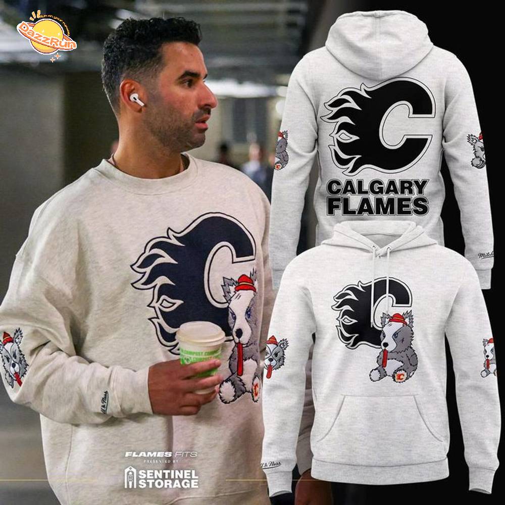 Mitchell & Ness Calgary Flames NHL Hoodie Mitchell & Ness Calgary Flames NHL Hoodie