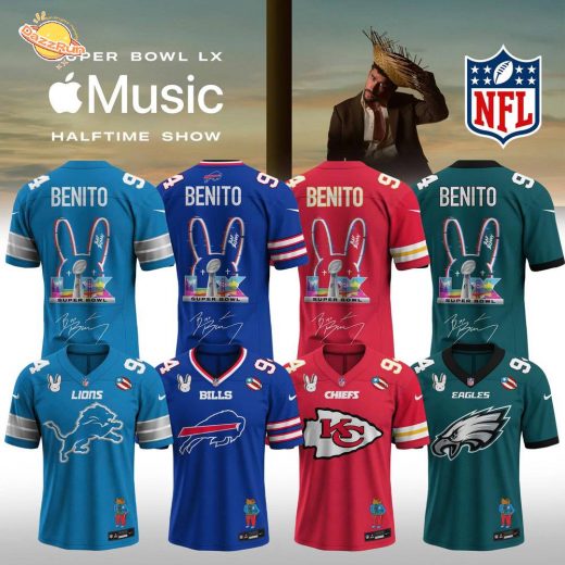 NFL x Bad Bunny 2026 Super Bowl LX Halftime Show Custom Name And Number Jersey