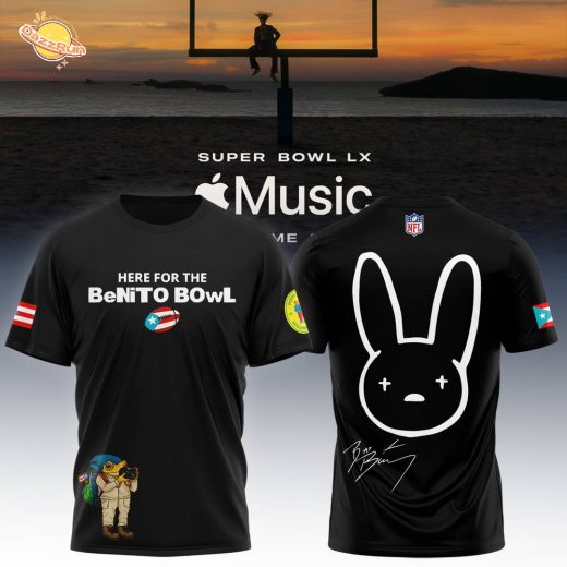 NFL x Bad Bunny Super Bowl Black Tshirt