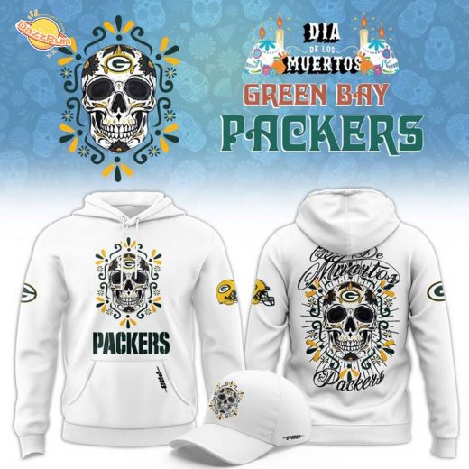 Packers Pro Standard Eternal Skull Hoodie – White