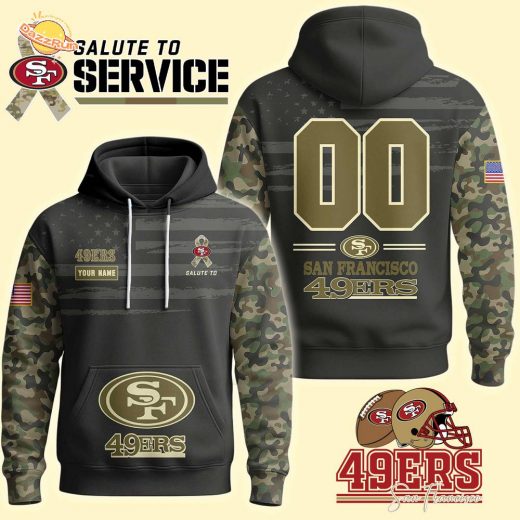 San Francisco 49ers x Salute to Service 2025 Hoodie – Honor the Heroes in Style-3D Unisex Hoodie