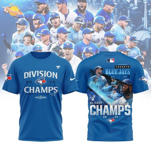 Toronto Blue Jays 2025 AL East Division Champions T-Shirt – MLB Postseason Baseball Tee