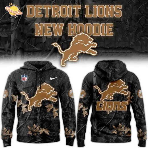 Detroit Lions New Camo 2025-2026 Hoodie
