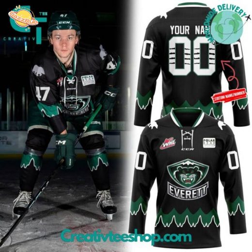 Everett Silvertips Nightmare New 2025 Custom Hockey Jersey