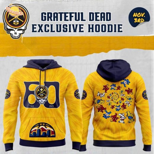 Exclusive Denver Nuggets x 2025 Grateful Dead Night Hoodie