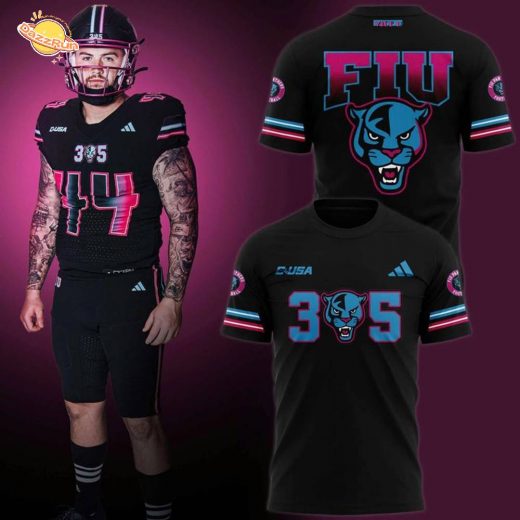 FIU Panthers football 2025 T-shirt-Black