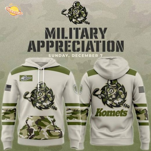Fort Wayne Komets Military Appreciation Night Hoodie 2025