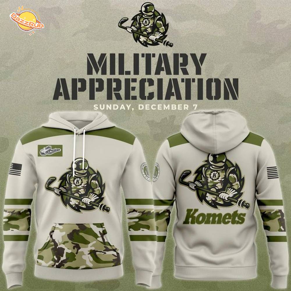 Fort Wayne Komets Military Appreciation Night Hoodie 2025 Fort Wayne Komets Military Appreciation Night Hoodie 2025