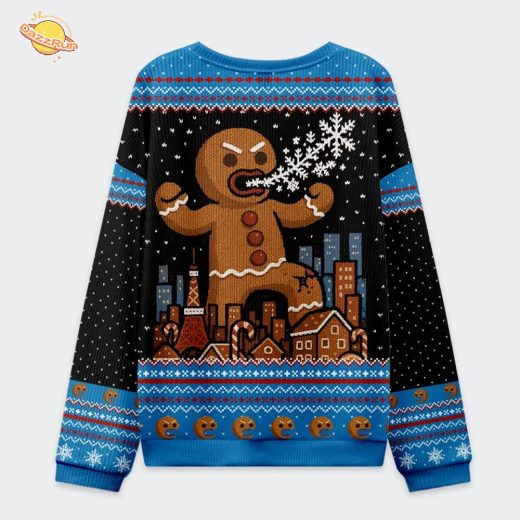 Gingerbread Monster Christmas Ugly Sweat