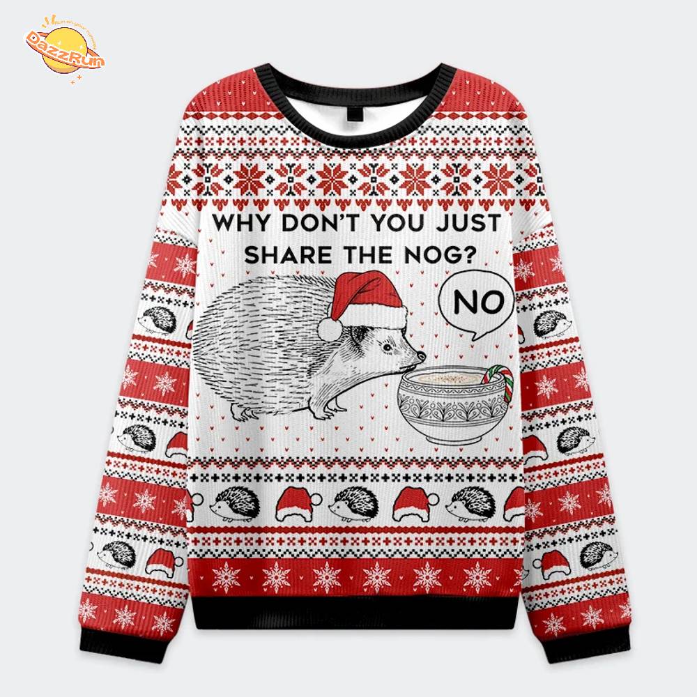 Hedgehog Rejection Christmas Ugly Sweat Hedgehog Rejection Christmas Ugly Sweat