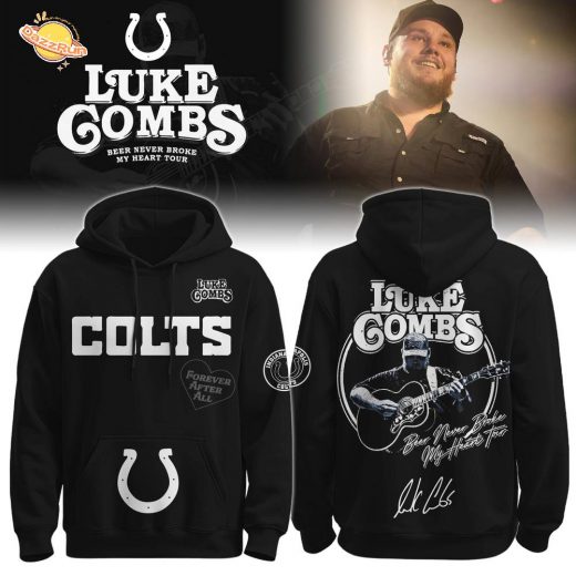 IND x Luke Combs “Beer Never Broke My Heart Tour 2025” Black Hoodie – Special Edition
