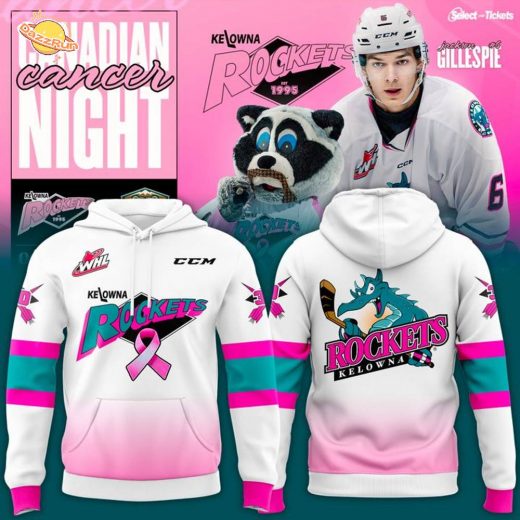 Kelowna Rockets “Paint The Rink Pink” 2025-2026 Hoodie