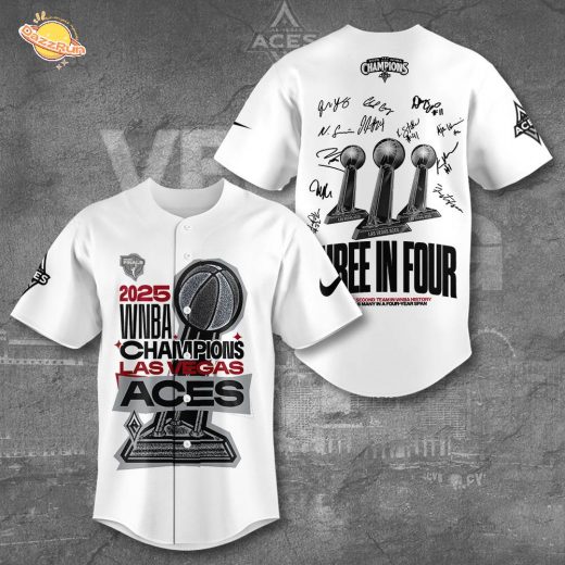 Las Vegas Aces 2025 WNBA Finals Champions Baseball Jersey