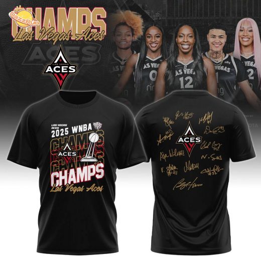 Las Vegas Aces WNBA 2025 Champions Tshirt Limited Edition