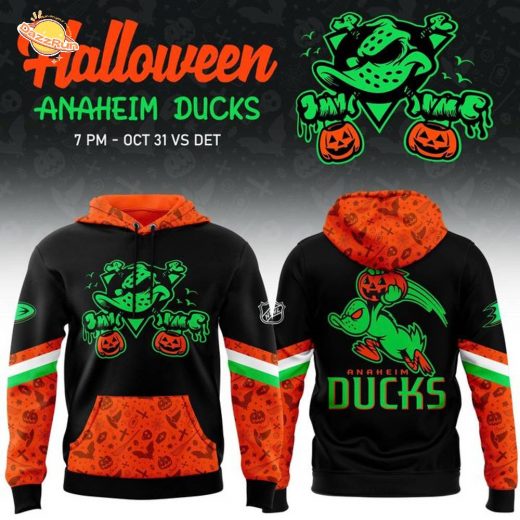 Limited Edition Anaheim Ducks 2025 Halloween Night Hoodie